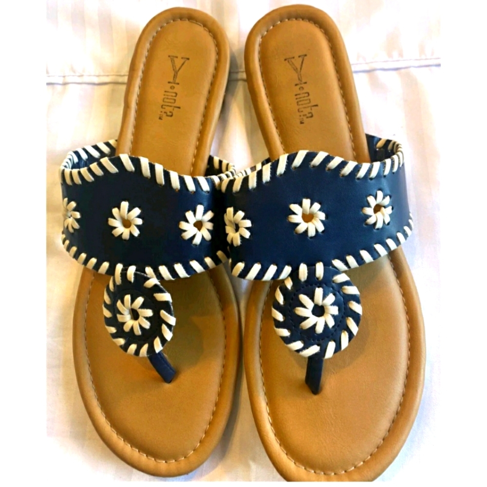 Womans Sandals, Y Not brand, size 10 pre-owned